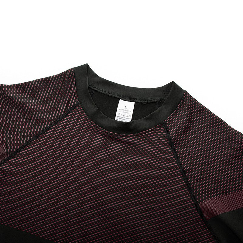 Men's Gym Compression Running Shirt Tight Short Sleeve Sports T-Shirt Fitness Training Workout Breathable Homme Athletic Shirt