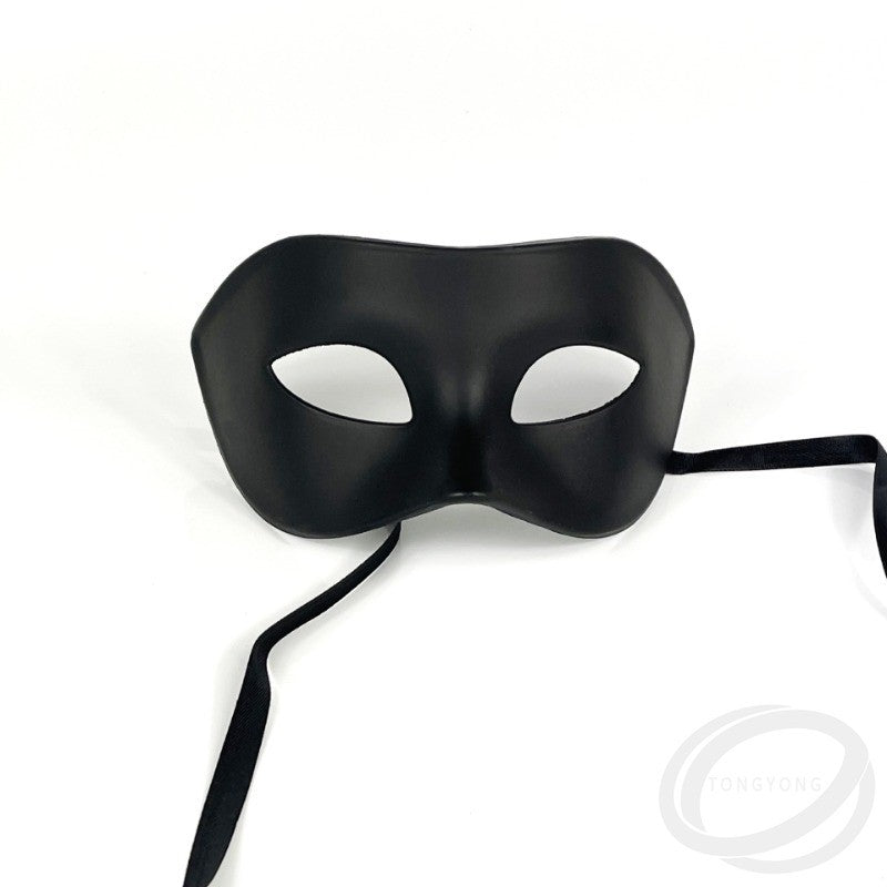 Elegant Black Masquerade Mask Set Perfect for Venetian Party Mardi Gras and Halloween Celebrations 1pcs