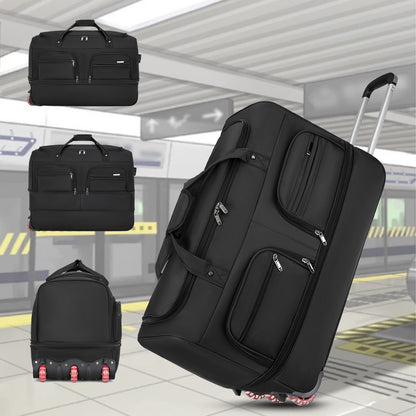 2025 Nova Moda Bolsa de Viagem Feminina Grande Capacidade Masculina Esporte Bolsa de Viagem Impermeável Bolsa com Rodas e Alça Bolsa de Viagem Sacola