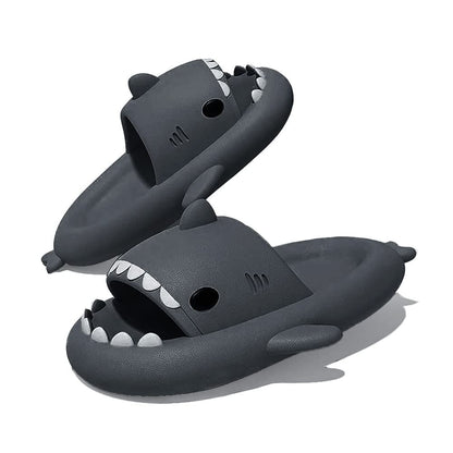 KIDMI New Men's and Women's Shark Slides Cloud Slippers Summer Open Toe Slide Sandals Casual Anti-Slip Beach Pool Shower Shoes