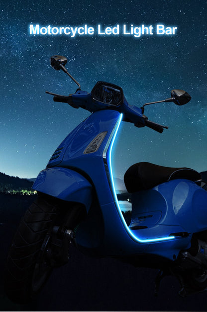 BLALION Lâmpada Ambiente Decorativa para Motocicleta, Luz Neon Impermeável, Fitas de LED Flexíveis com Controlador, Luzes de Atmosfera 12V