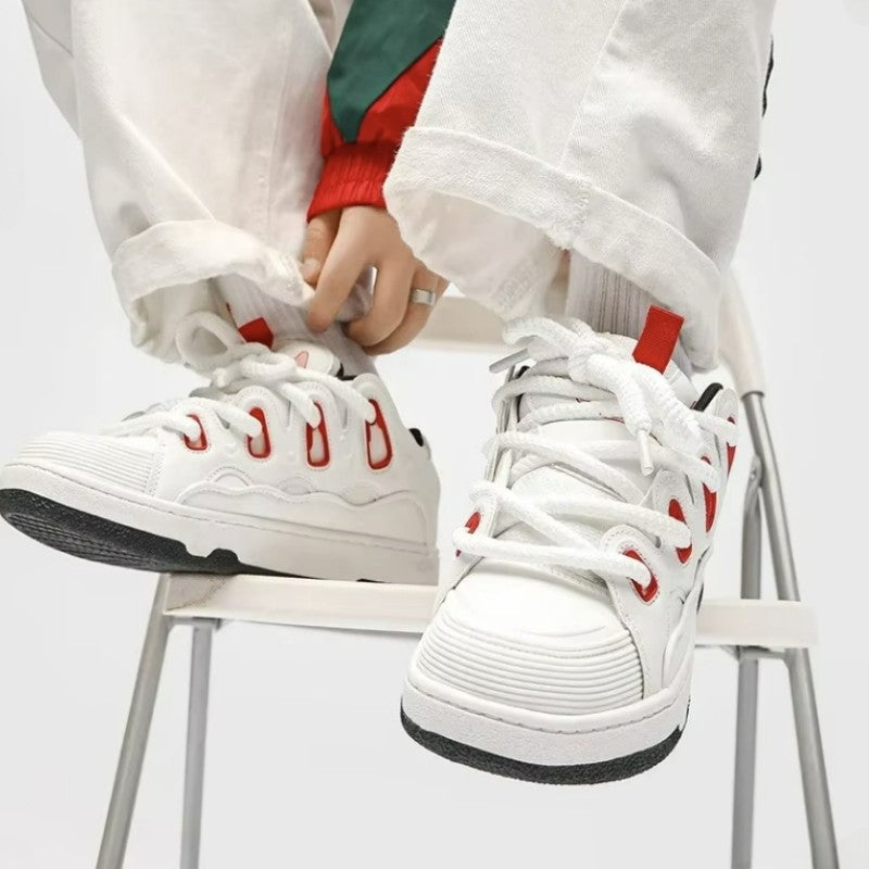 Trend Men's Shoes Outdoor Sneakers New Platform Vulcanized Shoes Breathable Casual Shoes Non Slip Comfortable Running Shoe Tenis