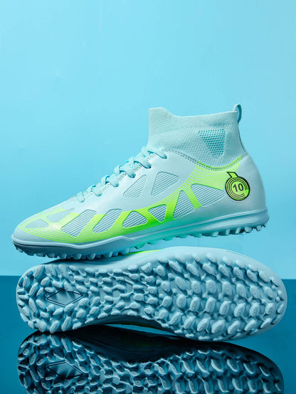 High Ankle Sports Footwear Fg/Tf Kids Soccer Cleats Football Boots Professional Men's Soccer Shoes