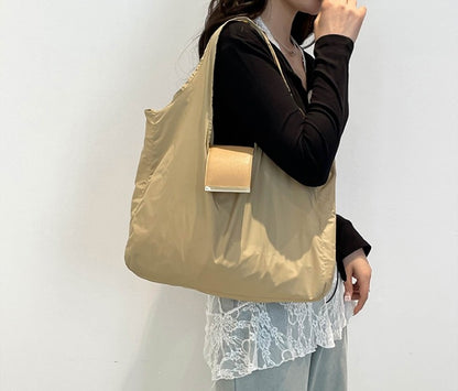 1PCS PU Polyester High Quality Hanging Bag for Shopping Large Capacity Foldable Portable Shopping Bag,Storage bag
