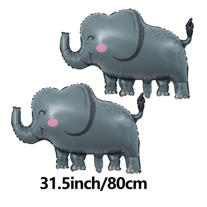 Cartoon Animal Aluminum Foil Balloon Giraffe Lion Monkey Balloon Jungle Zoo Theme Party Kidsren's Birthday Holiday Decoration