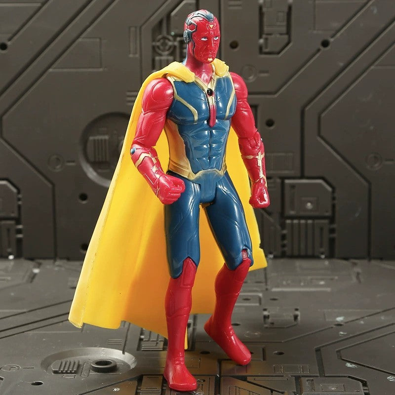 17 Cm Brinquedos Infantis Marvel Anime Figuras Homem-Aranha Hulk Action Figure Homem De Ferro Desenho Animado Brinquedo Infantil Presente De Natal Boneca Brilhante Hobbies
