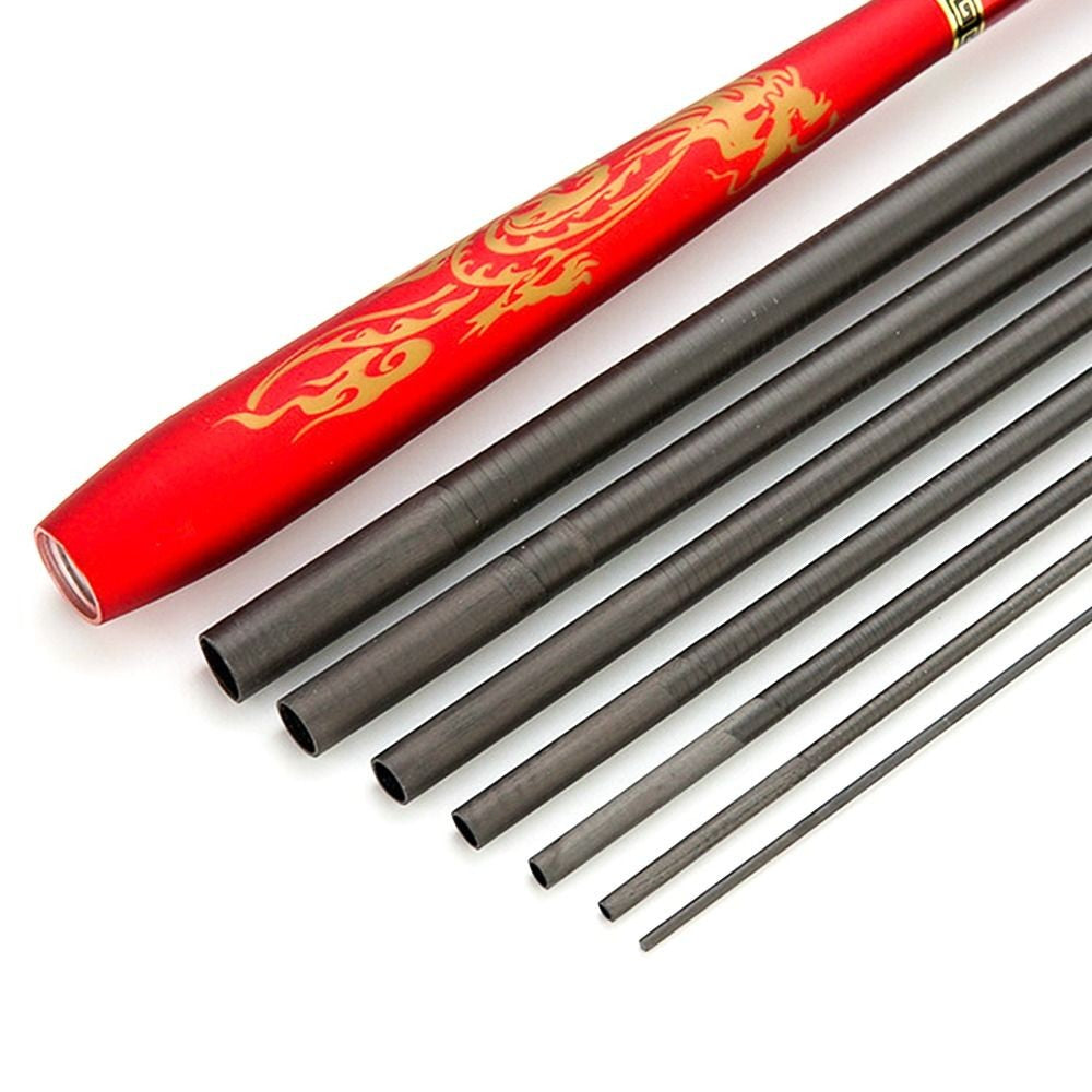 1.6m-4.8m Length Ultralight Fishing Rod Hand Pole Design Feeder Type Carbon Fiber Fishing Rod Telescopic Mechanism