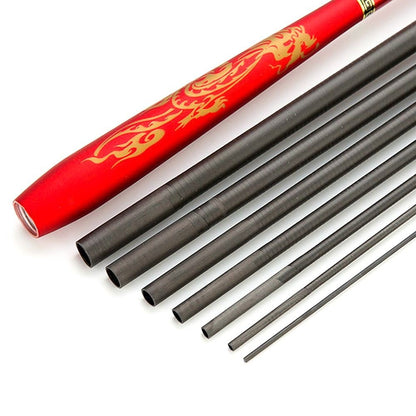 1.6m-4.8m Length Ultralight Fishing Rod Hand Pole Design Feeder Type Carbon Fiber Fishing Rod Telescopic Mechanism