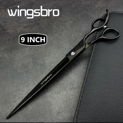 wingsbro 9 polegadas Profissional para Tosa de Cães Tesoura para Pet Shop para Tosadores de Cães Estilista de Cães