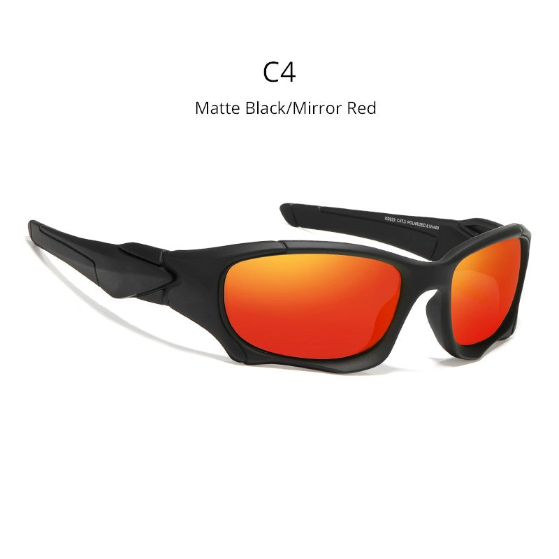 KDEAM Óculos de Sol Polarizados para Esportes ao Ar Livre Masculino Armação Curva Lente Resistente a Estresse Óculos de Sol Feminino KD0623