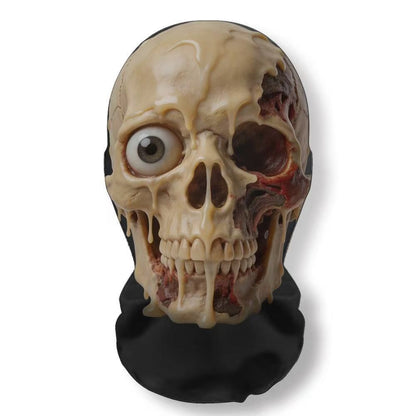 Realistic 3D Horror Skull Zombie Full Face Mask Breathable Mesh Headgear Cosplay Prop for Halloween Party Prank Carnival Costume