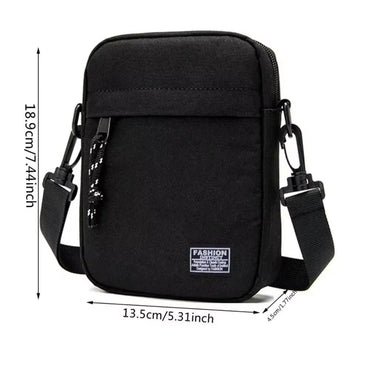 Simple Casual Mini Crossbody Bag Men's Nylon Small Shoulder Bag For Men Oxford Messenger Phone Side Sling Bag Husband Chest Pack