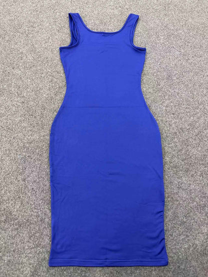 AliExpress Summer Sexy Tank Top Dress European and American Plus Size Women's Sl
