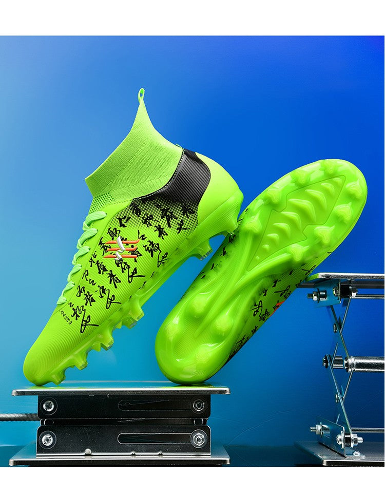 New Soccer Boots Men Football Shoes Cleats Professional Soccer Shoe High-Tops Non-Slip Spikes for Big Boys Wide Training Sneaker