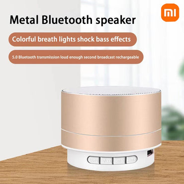 Xiaomi A10 Mini Portable Speaker Bluetooth Wireless Audio Dazzling Crack LED Light Subwoofer Support TF Card USB For PC/Mobile