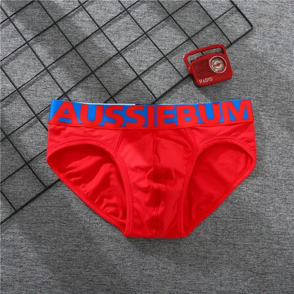 Men's cotton underwear low waist letter tide comfortable sweat-absorbent boxer shorts