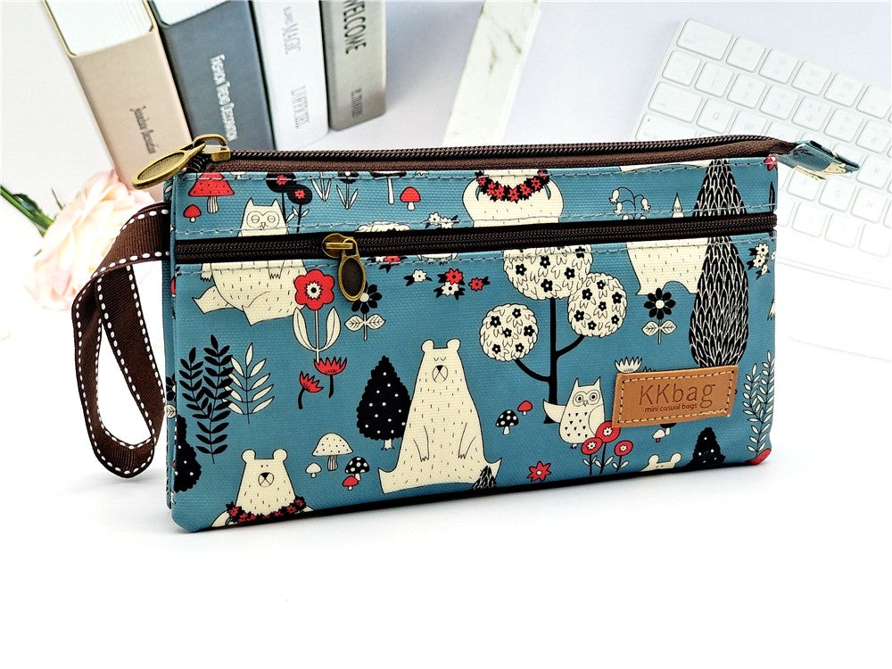 Polyester Waterproof Women's Coin Bag Ladies Organizer Wallet Female Phone Purse Money Pouch Clutch Handbag Carteira for Girls