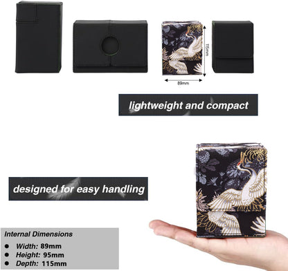 Estojo Porta-Deck de Cards de RPG para 100+ Cartas Magic TCG, Organizador e Estojo de Armazenamento para Jogos de Tabuleiro, Estojos para Cartas Colecionáveis, Presentes