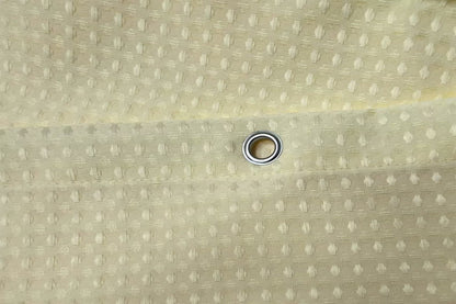 Cortina de Chuveiro de Tecido Minghe, Cortina de Chuveiro de Banheiro de Pano Resistente, Cortina de Chuveiro de Poliéster Waffle 230 gsm