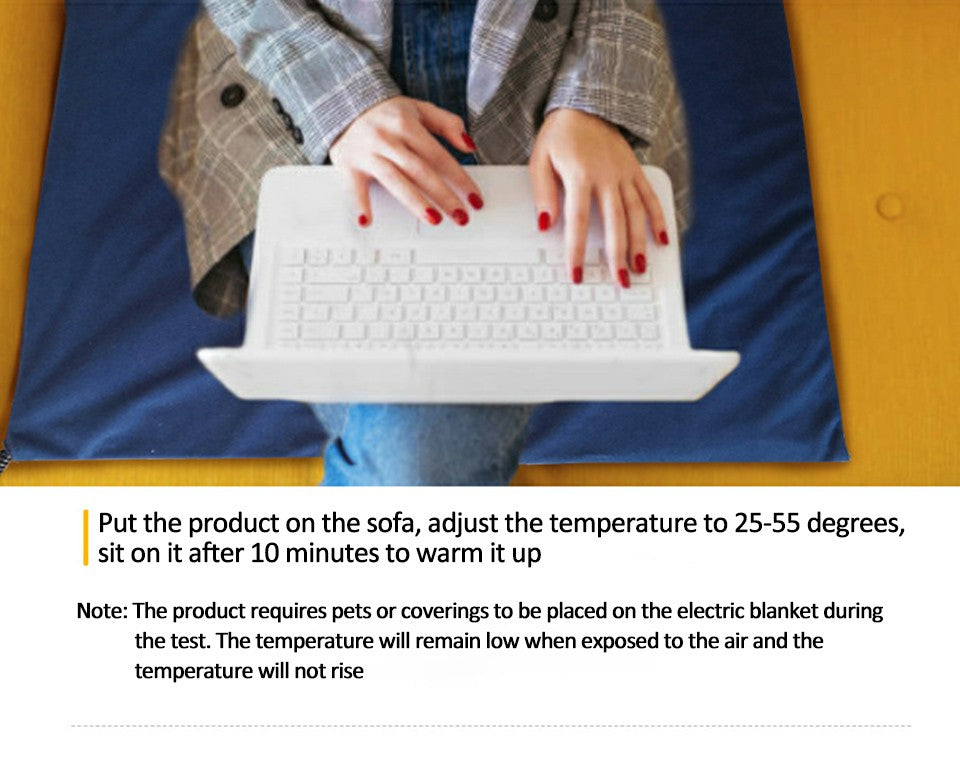 Almofada de aquecimento elétrica para animais de estimação 45×60cm cobertor para cães gatos almofada aquecedora de inverno à prova d'água tapetes para cães com temperatura ajustável Plugue EUA/Reino Unido/UE