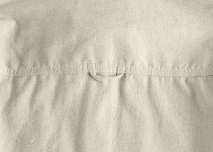 2025 Spring New Japanese Retro Long Sleeve Lapel Cotton and Linen Cargo Shirt Men's Simple Single Pocket Casual Loose Blouses