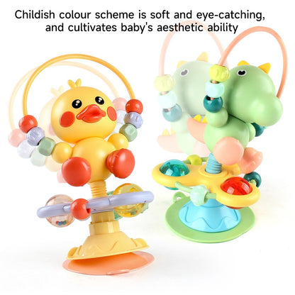 Baby High Chair Toy Rattles Set Fun Montessori Baby Dining Table Suction Cup Toys Early Development Fine Motor Skills Toy Gifts