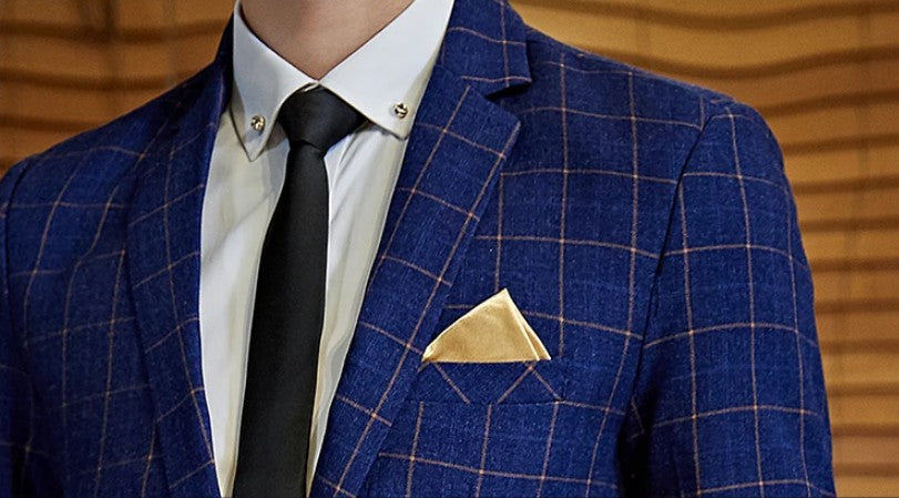 Men's Casual One-Button Plaid Suit Two-Piece Set Business No-Ironing Best Man M-5XL 2025 Fashion Comfortable Fit