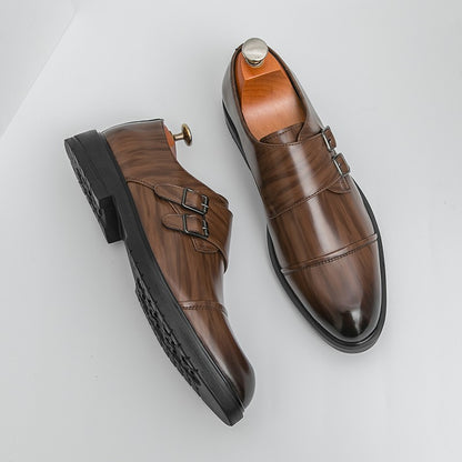 Brand New Men's Pointed Comfortable Business Banquet Oxford Shoes Fashion Spring Men's Breathable Casual Wedding Leather Shoes