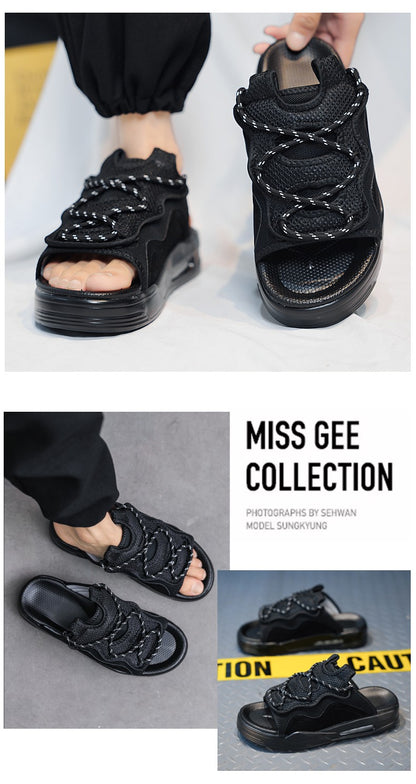 Hot Sale Men's Sandals Outdoor Thick Bottom Sports Casual Sandal for Men Summer Wear-resistant Mans Slipper Slip-on New Fashion