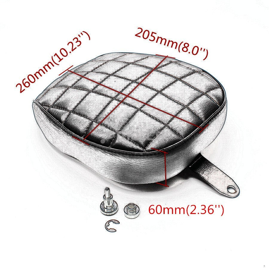 Almofada de assento traseiro para motocicleta compatível com Sportster XL1200 883 72 48 2010-2015