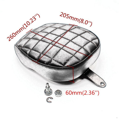 Almofada de assento traseiro para motocicleta compatível com Sportster XL1200 883 72 48 2010-2015