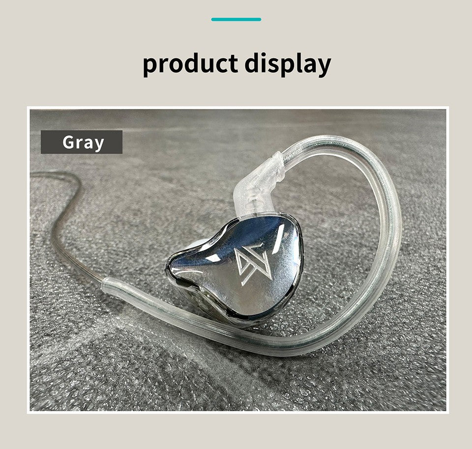 KZ EDC  EDCX Wired Headset Hanging In Ear Earbuds Headphones With Microphone Game Sport Monitor Noice Cancelling Earphones