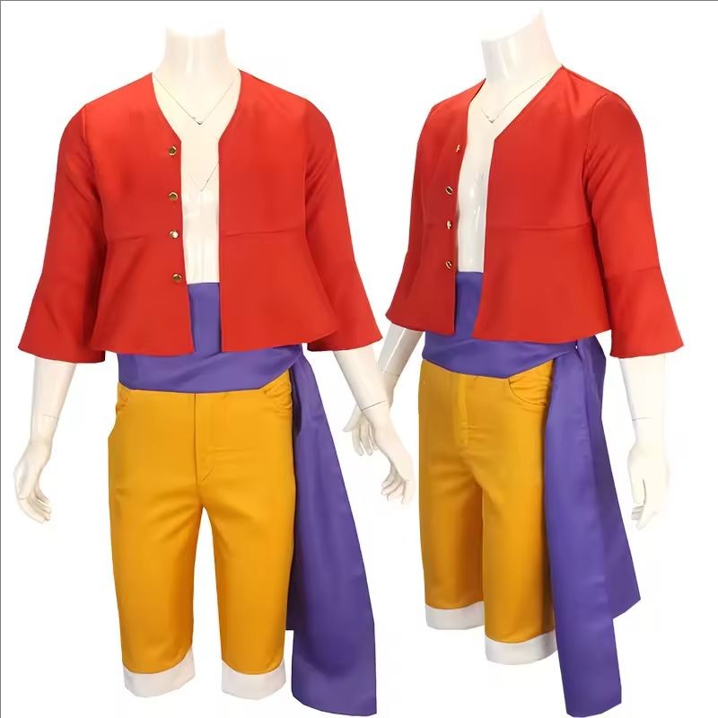 Anime Monkey D Luffy Cosplay  Wano Country Onigashima Chapter LMen's Clothing Cloths Halloween Carnival Costume For Adult