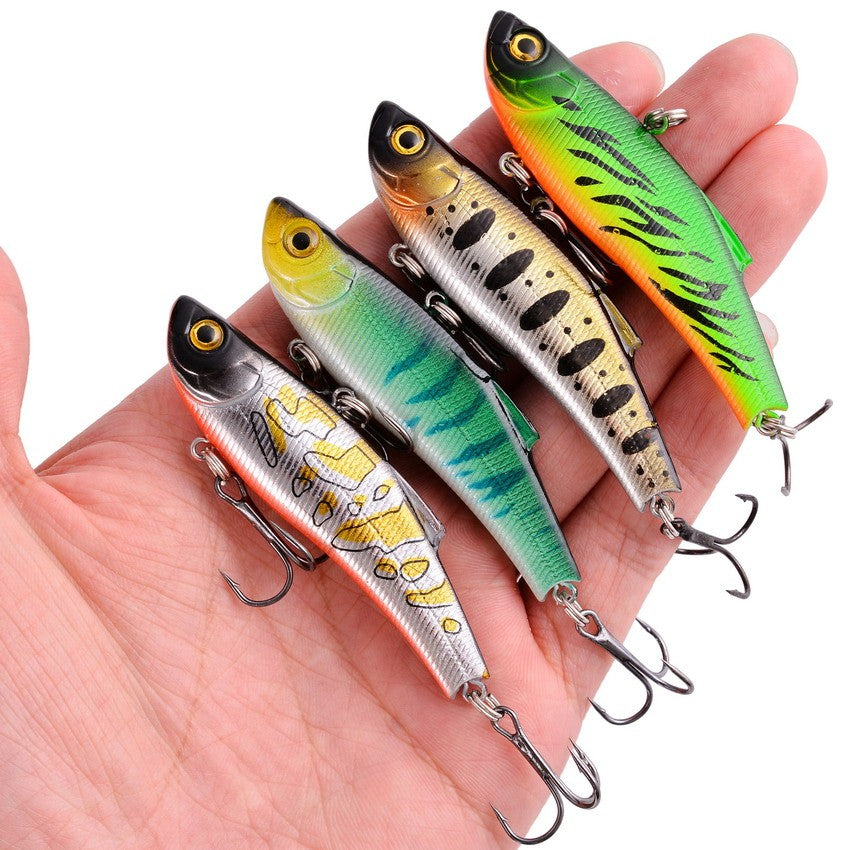 Conjunto de Iscas de Pesca Mini Truta Flutuante Isca Articulada Artifical Crazy Swing Isca Dura de Crank Bait Isca de Lápis