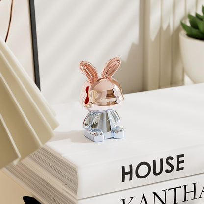 Electroplating Bunny Ornaments Cartoon Decorative Rabbit Figures
Office Car Desk Craft Creative Birthday Gift for Kid Room Decor