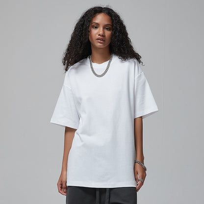100 Heavy Weight Cotton T shirt For Men Women,Short Sleeve Plain Tops,Solid Oversized Tee Shirts,Quality Clothing 6.8oz 230gsm