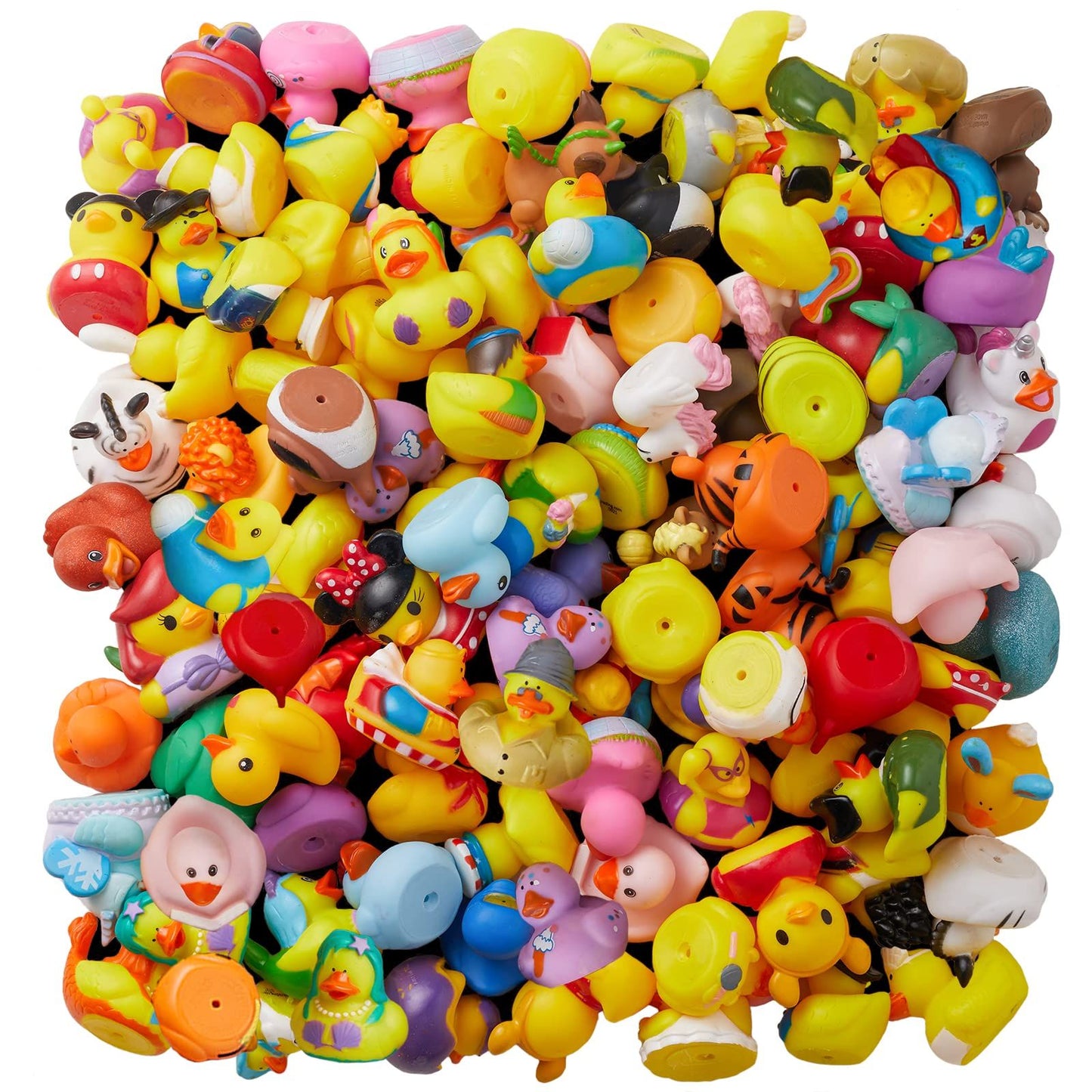50/100/150pcs Rubber Duck for Jeeps Ducking  2" Bulk Floater Duck for Kids - Baby Bath Toy Assortment - Party Favors, Birthdays,