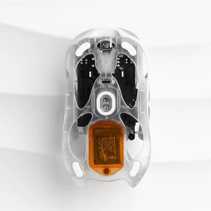 Mouse Gamer Sem Fio Angry Miao Infinity Troca a Quente Metal Ultraleve Oco PAW3950 Dual 8K Com Fio Três Modos