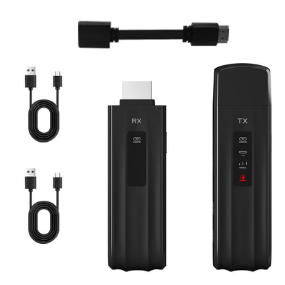Wireless Transmitter & Receiver, 4K Decode Input 1080P@60Hz Output, Ultra-Low Latency  Plug & Play for Gaming, Home Theater