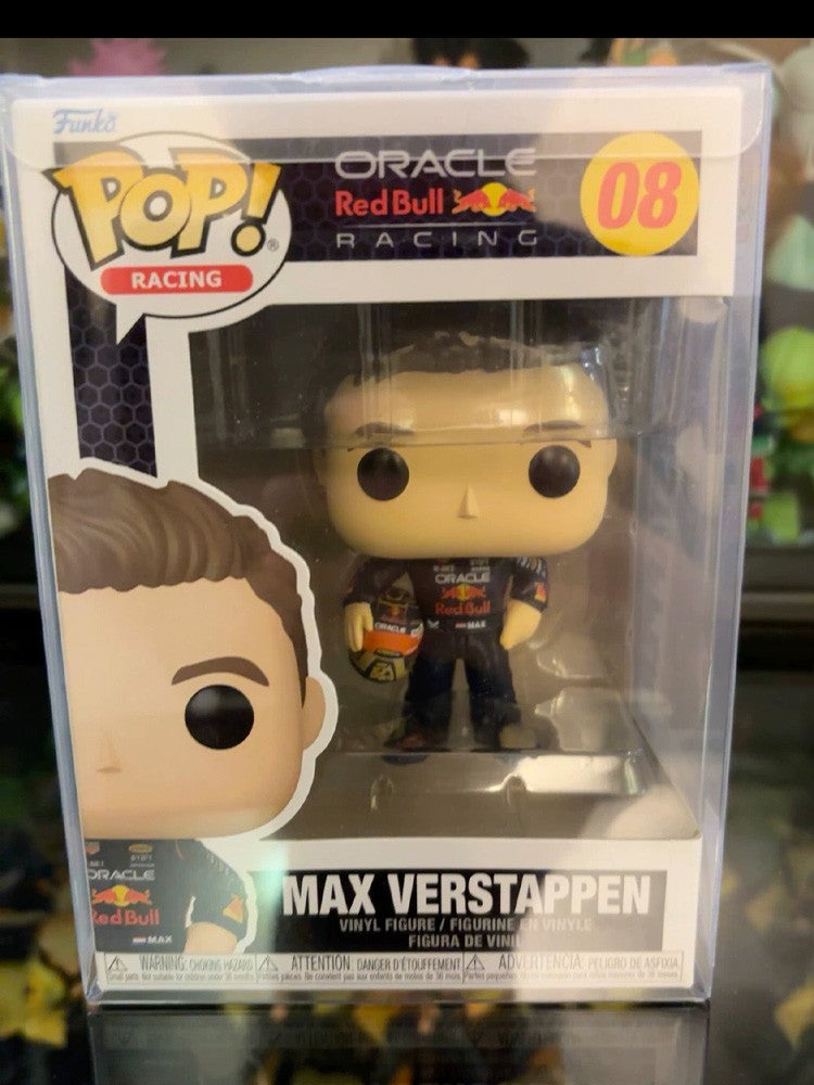 Red Bull Racing Team Ação de Corrida Funko Pop Max Verstappen Ornamento Senna Modelo Brinquedos Perez Decoração Coleção Boneca Presentes