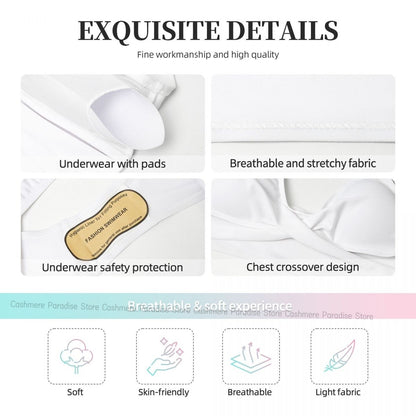 Seychelles Flag Women Bikini Set Swimsuit Push Up Female Swimwear Bathing Suit