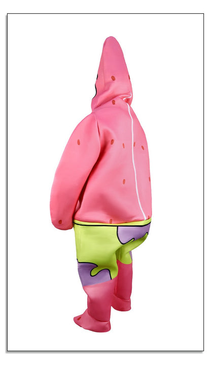 Cartoon SquarePants Cosplay Costume Sponge Patrickstar Jumpsuit for Women Girls Men Boys Halloween Carnival Party Costumes
