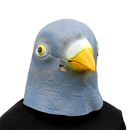Pigeon Mask Funny Animal Cosplay Costume Latex Bird Head Mask Halloween Prank Prop Bar Club Rave Party Supplies Dove Mask