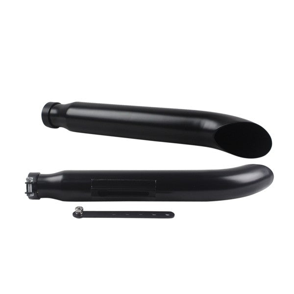 1 Pair Motorcycle Exhaust Muffller Pipe for Harley Suzuki VL 125 800 1500 Intruder Bobber Chrome Tapered Turn Out Iron Silenc