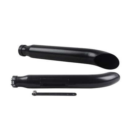 1 Pair Motorcycle Exhaust Muffller Pipe for Harley Suzuki VL 125 800 1500 Intruder Bobber Chrome Tapered Turn Out Iron Silenc