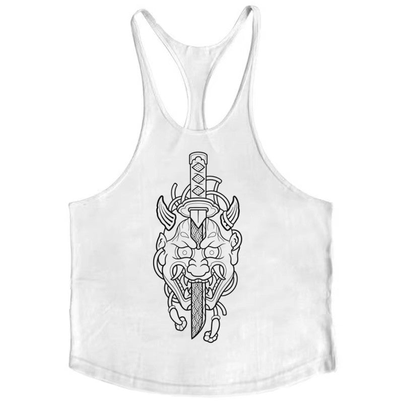 Mens Bodybuilding Fitness Tank Top, Versatile Use Breathable Cotton Singlets Sleeveless Shirt for Gym & Outdoor Activities