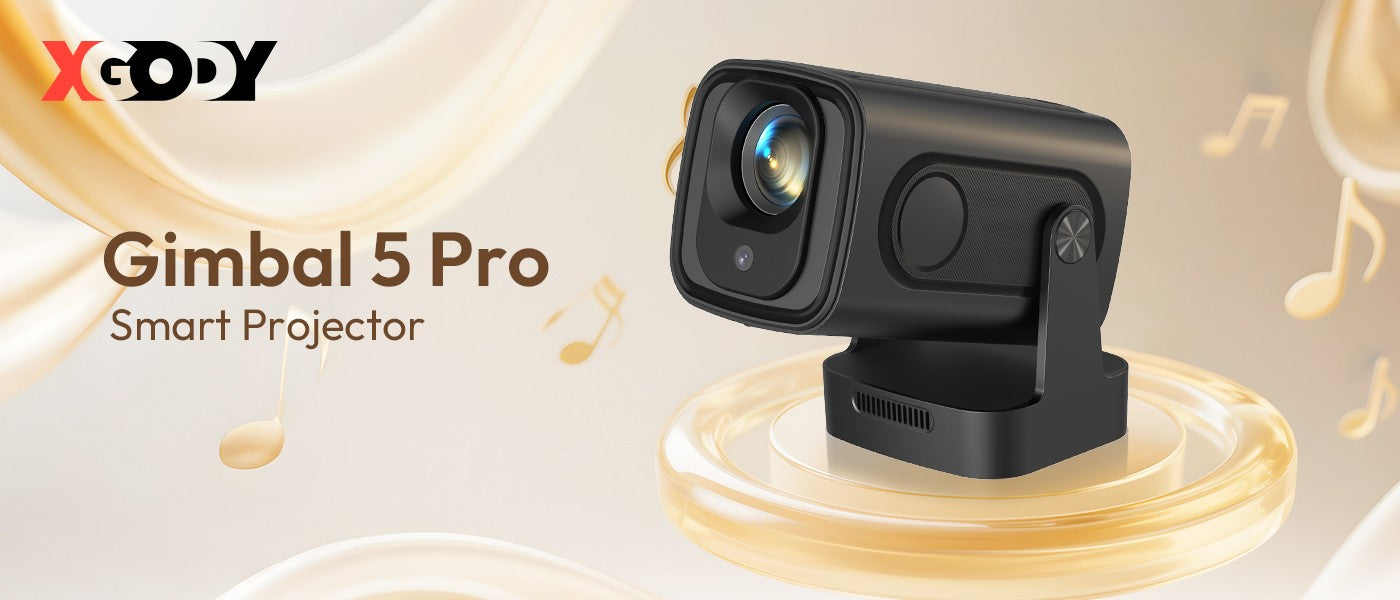 Projetor XGODY 4K HD 300ANSI Cinema Bluetooth WiFi 1080P Android Home Theater Inteligente