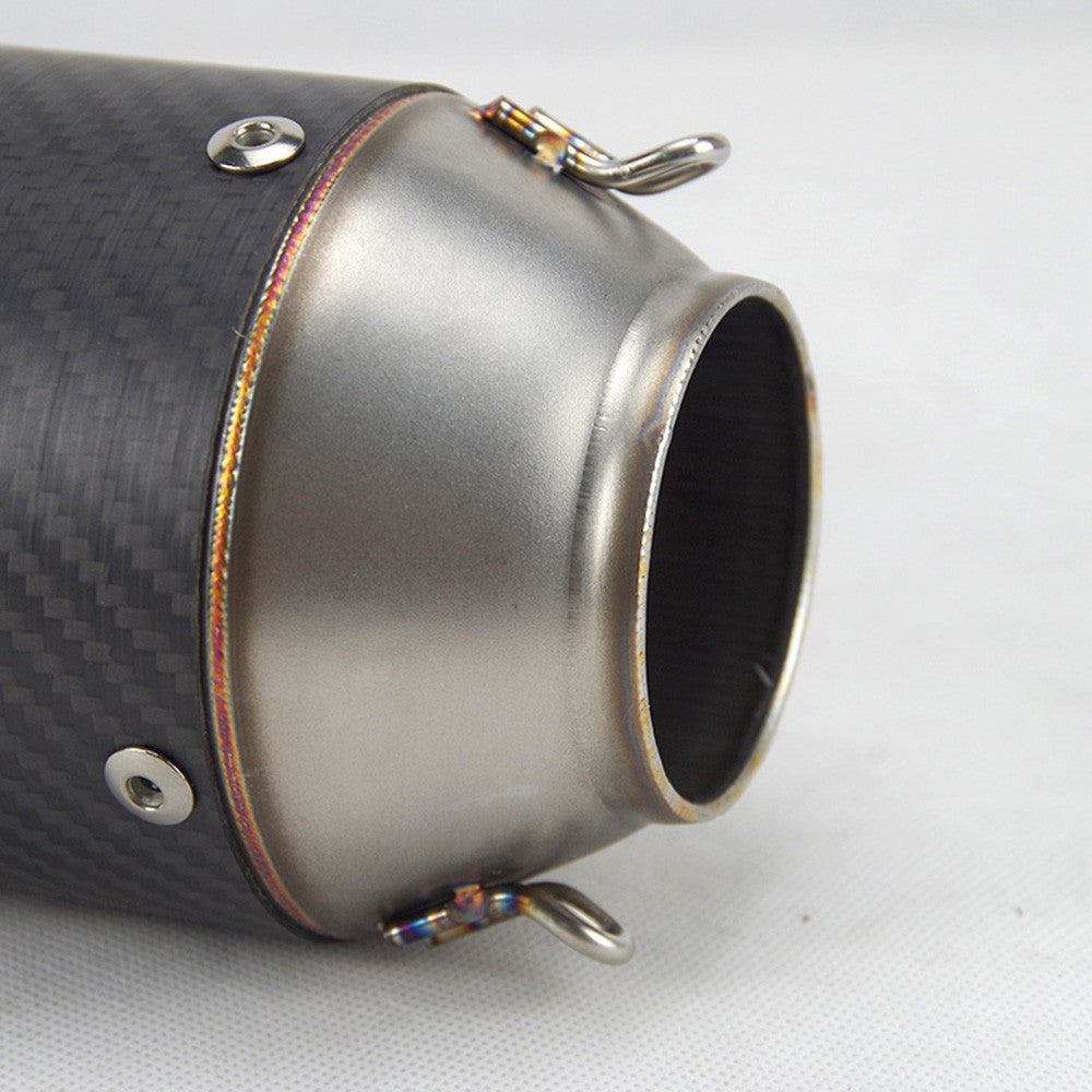 Universal Motorcycle Exhaust CNC Carbon Fiber Escape Muffler For Kawasaki Z900 FZ6 RC390 S1000XR