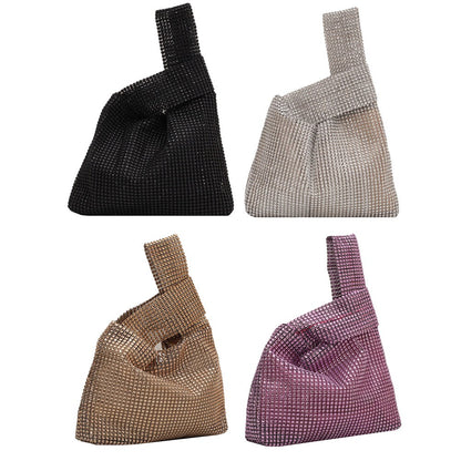 Sequins Bags Women Tote Bags Crystal Bling Fashion Lady Bucket Handbags Girls Glitter Purse Brand Luxury Designer Evening Clutch