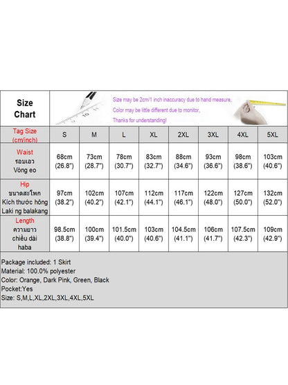 VONDA Plus Size 5XL Women Elegant Fashion Maxi Skirts 2024 Solid Color Bow Belt Casual Buttons Long Skirts Pockets Loose Bottoms